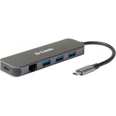 HUB USB D-Link D-Link DUB-2334  USB-C nach 1000MBit Adapter mit USB-Hub retail