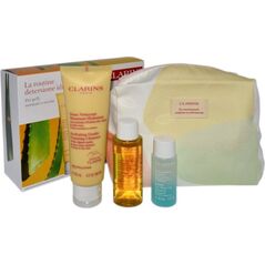 ΣΕΤ Clarins CLARINS (ΚΑΘΑΡΙΣΤΙΚΟ ΑΦΡΟΥ 125 ML + ΛΟΣΙΟΝ 50 ML + DEMAQUILLANT EXPRESS YEUX 30 ML + ΤΣΑΝΤΑ ΚΑΛΛΥΝΤΙΚΩΝ) 13414377 3666057207815