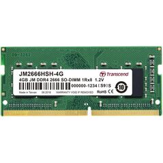 Pamięć do laptopa Transcend JetRam, SODIMM, DDR4, 4 GB, 2666 MHz, CL19 (JM2666HSH-4G)