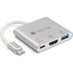 Stacja/replikator Techly USB-C (IADAP USB31-HDMIPTY)