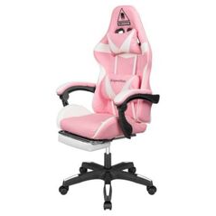Fotel Kruger&Matz GX-150 różowo-biały