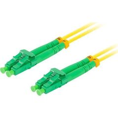 Lanberg PATCHCORD ŚWIATŁOWODOWY SM LC/APC-LC/APC DUPLEX 3.0MM LSZH G657A1 1M ŻÓŁTY LANBERG