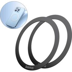 Baseus Pierścień magnetyczny Baseus Halo do telefonu, MagSafe, czarny (2szt.)