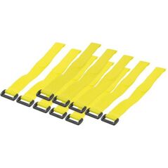 Organizer Techly Rzep Żółty 10 sztuk  (306448)