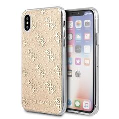 Guess GUHCPXPCU4GLGO iPhone X/Xs gold hard case 4G Glitter GUE442GLD 3700740468531