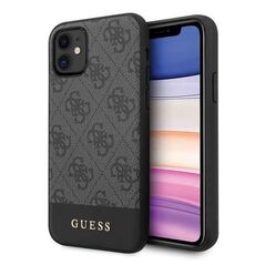 Guess GUHCN61G4GLGR iPhone 11 grey hard case 4G Stripe Collection GUE202GRY 3700740469774