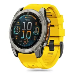 Tech-protect Silicone Garmin Fenix 5x / 5x Plus / 6x / 6x Pro / 7x / 8 51mm Yellow THP3219 5906302377244