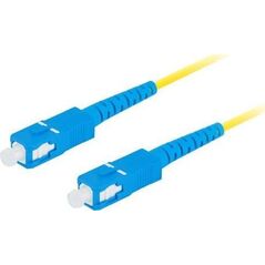 Lanberg PATCHCORD ŚWIATŁOWODOWY SM SC/UPC-SC/UPC SIMPLEX 3.0MM LSZH G657A1 10M ŻÓŁTY LANBERG