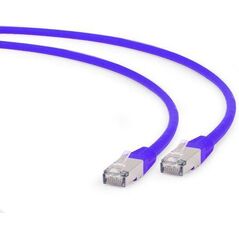 Gembird RJ-45/RJ-45, kat.6A, S/FTP, fioletowy, 0.5m (PP6A-LSZHCU-V-0.5M)