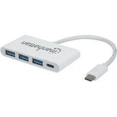 HUB USB Manhattan 1x USB-C  + 3x USB-A 3.0 (163552)