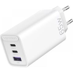 VENTION 3-Port USB (C+C+A) GaN Charger (65W/30W/30W) EU-Plug White (FEDW0-EU) (VENFEDW0-EU) έως 12 άτοκες Δόσεις