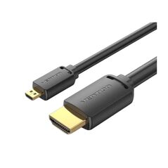 VENTION Micro HDMI to HDMI 4K HD Cable 2M Black (AGIBH) (VENAGIBH) έως 12 άτοκες Δόσεις