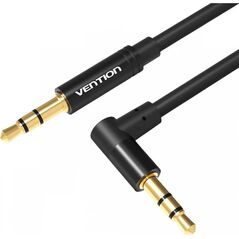 VENTION 3.5mm Male to 90° Male Audio Cable 1M Black Metal Type (BAKBF-T) (VENBAKBF-T) έως 12 άτοκες Δόσεις
