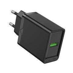 VENTION USB Wall Charger (18W) EU Black (FABB0-EU) (VENFABB0-EU) έως 12 άτοκες Δόσεις
