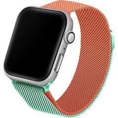 Beline Beline Pasek Apple Watch Steel 38/40/41Mm Zielono-Pomarańczowy Green/Orange