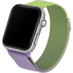 Beline BELINE PASEK APPLE WATCH STEEL 38/40/41MM ZIELONO-PURPUROWY GREEN/PURPLE