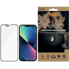 PanzerGlass PanzerGlass E2E Microfracture iPhone 13 /13 Pro 6,1" CamSlider Swarovsky Case Friendly AntiBacterial czarny/black 2751