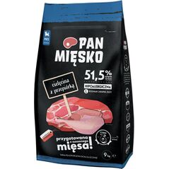 Pan Mięsko Karma cielęcina z przepiórką chrupki L dla szczeniąt 20kg
