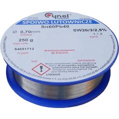 Mojeledy Cyna 1,00mm 100g SW26/3/2.5% spoiwo lutownicze (Sn60Pb40)