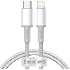 Kabel USB Baseus USB-C - Lightning 2 m Biały (6953156231955)