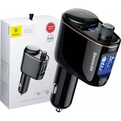 Transmiter FM Baseus Transmiter samochodowy Baseus bluetooth MP3 S-06 (czarny)