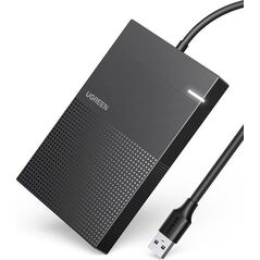 Kieszeń Ugreen Ugreen obudowa do dysku twardego 2,5'' USB 3.2 Gen 1 5Gbps kieszeń na dysk HDD SSD z kablem USB czarny (30719 CM471)