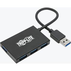 HUB USB Eaton 4-portowy, smukły, przenony koncentrator USB-A USB 3.2 Gen 1 Obudowa aluminiowa U360-004-4A-AL