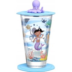 Leonardo Ποτήρι με καπάκι και πιατάκι 300ml sea BAMBINI AVVENTURA - Leonardo 13294575 4002541236753