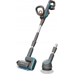 Gardena GARDENA cordless multi-cleaner AquaBrush Universal 18V P4A, hard floor cleaner (grey/turquoise, Li-Ion battery 2.5Ah P4A, POWER FOR ALL ALLIANCE)
