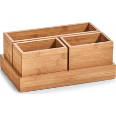 Zeller Storage δοχεία, διοργανωτές, 100% μπαμπού - 4 τεμάχια σε ένα σετ, ZELLER 13429097 4003368253879