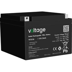 Akumulator voltage Akumulator AGM Voltage 12V 26Ah VE12-26