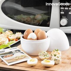 Kuchenka mikrofalowa InnovaGoods Urządzenie do Gotowania Jajek w Mikrofalówce z Przepisami Boilegg InnovaGoods Bb_V0101051 (Odnowione A)