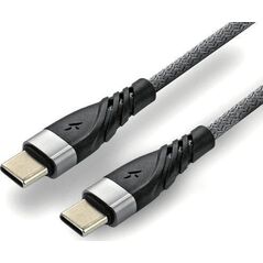 Kabel USB EverActive USB-C - USB-C 1 m Szary (CBB-1PDG)