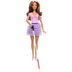 Lalka Barbie Mattel BRB FASHION LALKA NIEWIDOMA Z LASKA HRH17 WB6