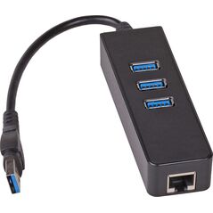 HUB USB Akyga 1x RJ-45  + 3x USB-A 3.0 (AK-AD-32)