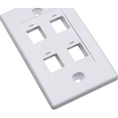 Intellinet Network Solutions 4-portowy panel na moduły Keystone do puszki (PN 517874) biały-163316