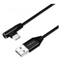 Kabel USB LogiLink USB-A - USB-C 1 m Czarny (CU0138)