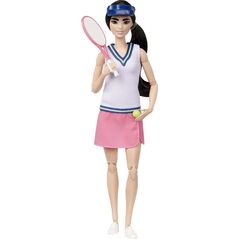 Mattel Made to Move Linia Kariera Tenisistka z rakietą i piłką HKT73