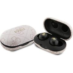 Słuchawki Guess Guess Słuchawki Bluetooth Gutwsp4Egp Tws + Stacja Dokująca Enc Różowy/Pink 4G Metal