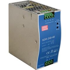 TRITON ZASILACZ IMPULSOWY NA SZYNĘ DIN MEAN WELL NDR-240-48 48V/240W/5A