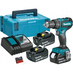 Wiertarko-wkrętarka Makita DHP485RF3J 18 V 3 x akumulator 3 Ah