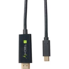 Kabel USB Techly USB-C - HDMI 2 m Czarny (106312)