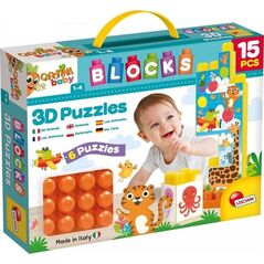 Lisciani Klocki z obrazkami 15 elementów Carotina Baby