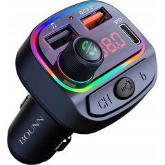 Transmiter FM Bounn Bounn Åadowarka samochodowa QC3.0+PD18W C14