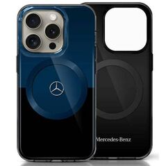 Original Case IPHONE 16 PRO MAX Mercedes Hardcase MB Double Layer BiColor MagSafe (MEHMP16X23HBIKV) blue & black 3666339326470