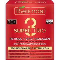 Bielenda Bielenda Super Trio 70+ Głęboko Odbudowujący Krem przeciwzmarszczkowy na dzień i noc 50ml