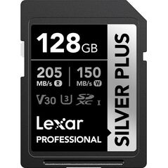 Karta Lexar Professional Silver Plus SDXC 128 GB Class 10 UHS-I/U3 V30 (LSDSIPL128G-BNNNG)
