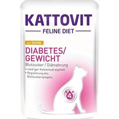 Kattovit Kattovit 85g Diabetes Kurczak Karma dla Kota Z Cukrzycą
