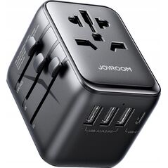 Joyroom Adapter podróżny Joyroom JR-TCW01 uniwersalny 17W EU / US / UK / JP / AU / CN - czarny