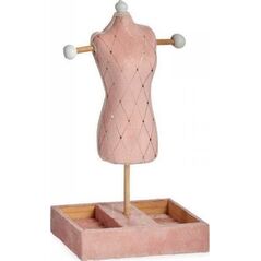 Gift Decor Szkatułka na nóżkach Różowy Aksamit Drewno (12 x 40 x 24 cm)